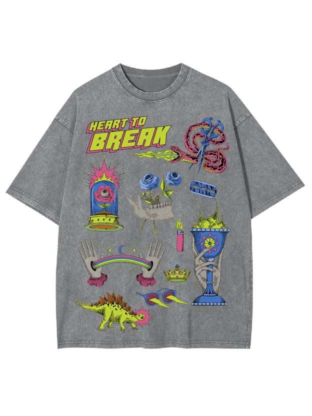 Heart To Break Washed Tshirt