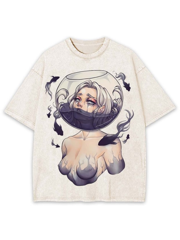 DROWNING IN SILENCE WASHED TSHIRT