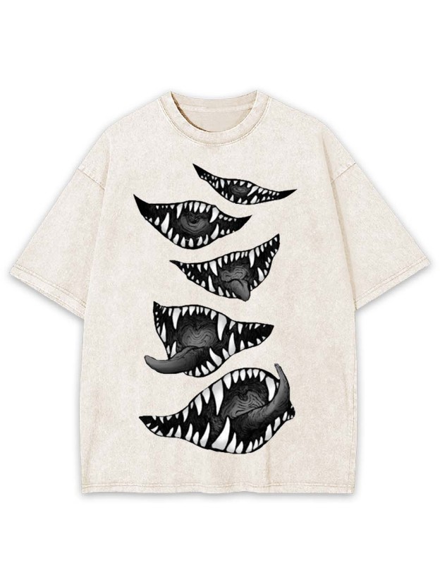 Monstrous Grins Washed Tshirt