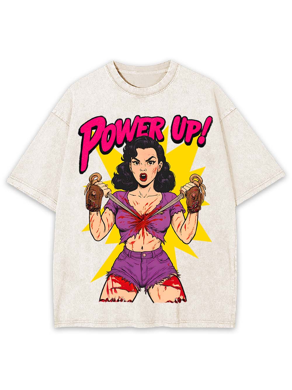 Power Up! Washed Tshirt