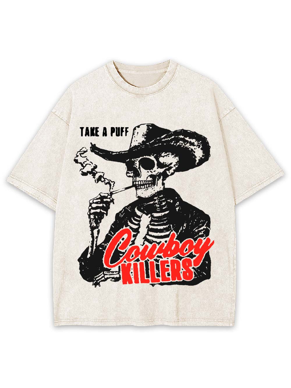 Take a Puff: Cowboy Killers Washed Tshirt