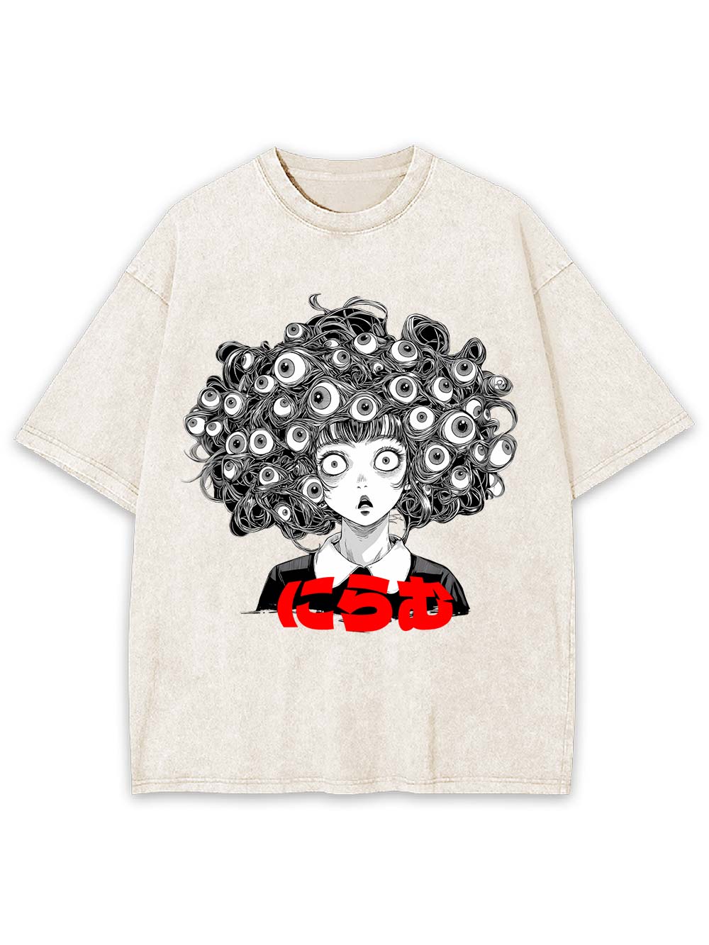 Staring Eyes Washed Tshirt