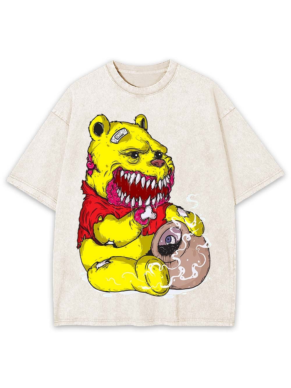 Ferocious Bear with a Twisted Appetite Washed Tshirt