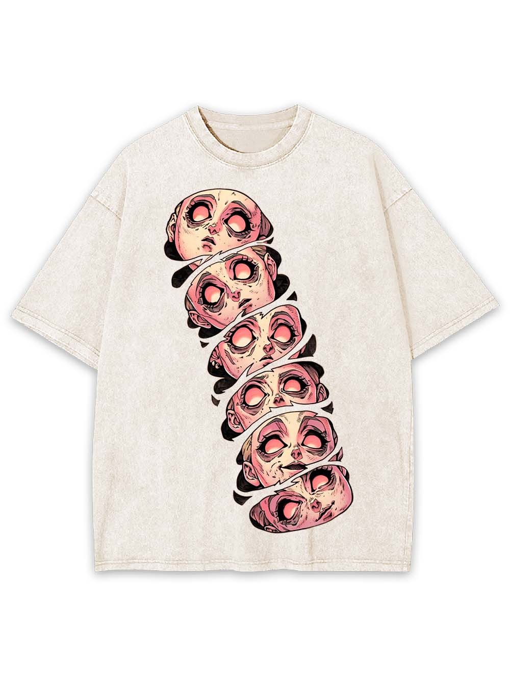 FACES OF DISARRAY WASHED TSHIRT