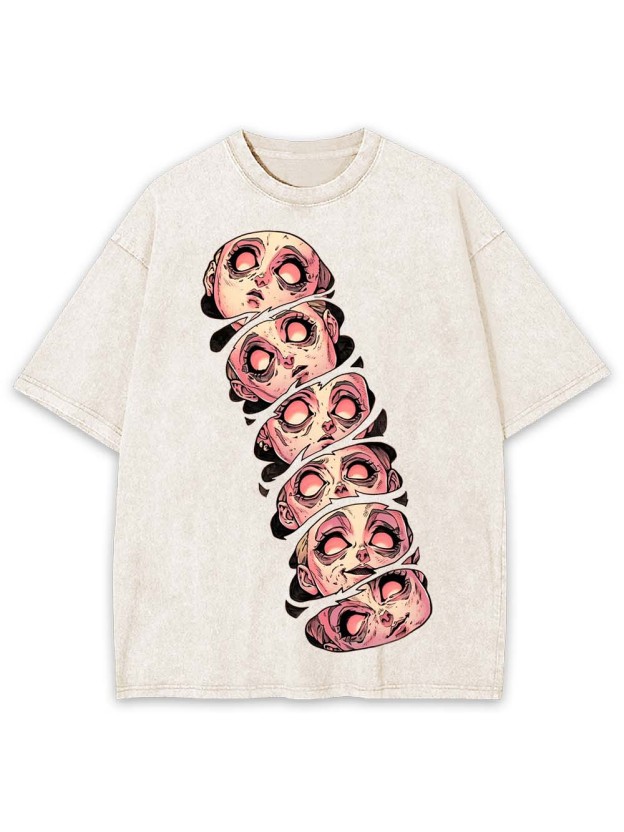 FACES OF DISARRAY WASHED TSHIRT