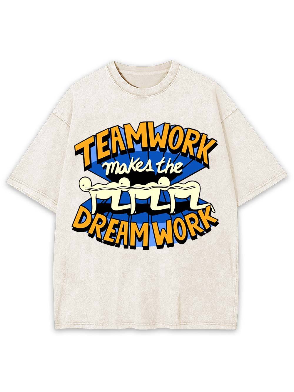 Teamwork Makes the Dream Work Washed Tshirt