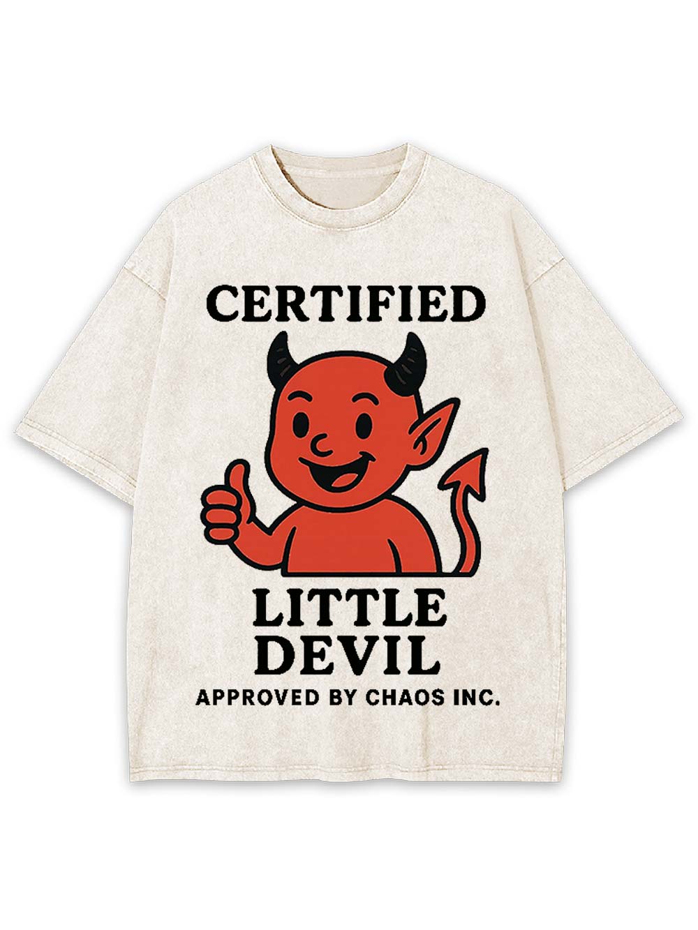 Certified Little Devil Washed Tshirt