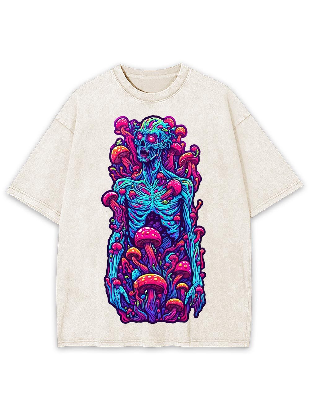 Mushroom Rebirth Washed Tshirt