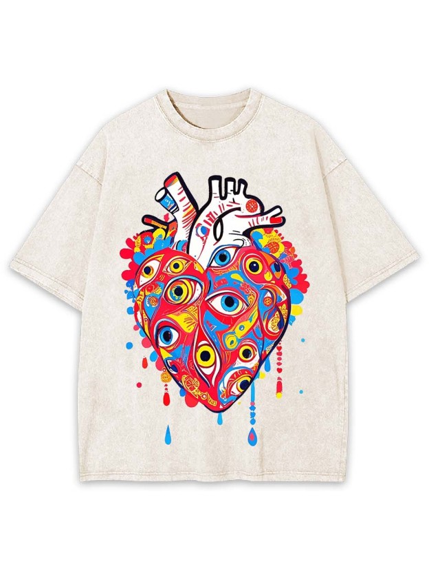 EYE OF THE HEART WASHED TSHIRT