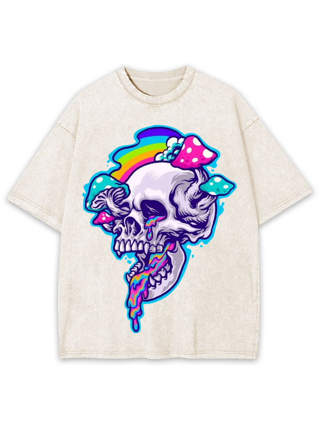 Psychedelic Skull Dream Washed Tshirt