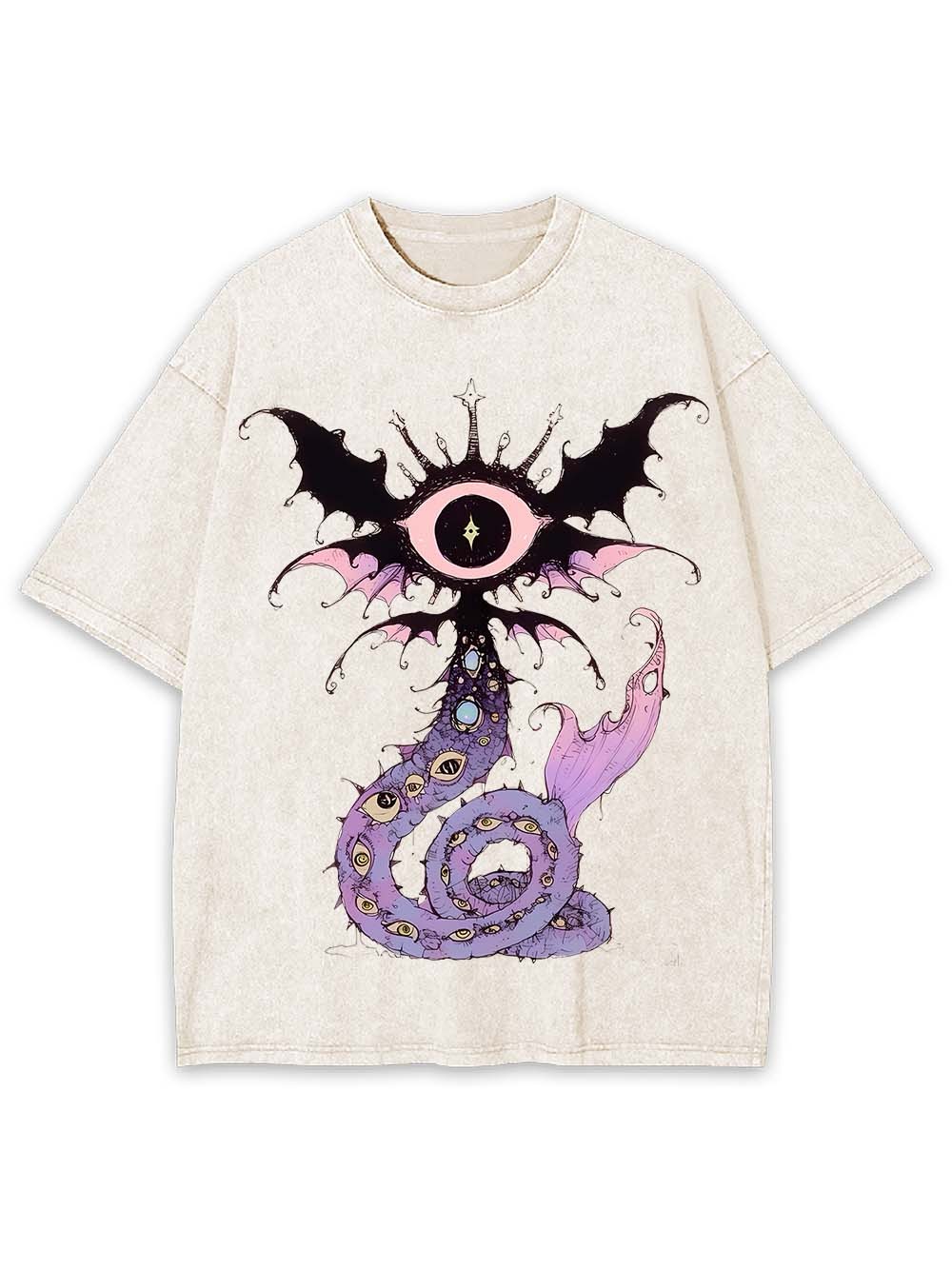 CELESTIAL EYE SERPENT WASHED TSHIRT