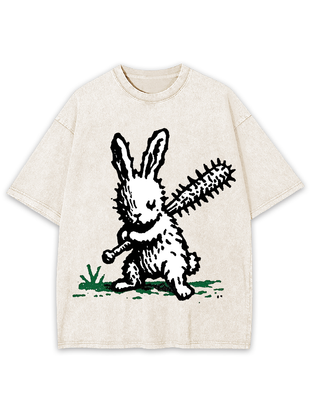 Spiky Bat Bunny Washed Tshirt