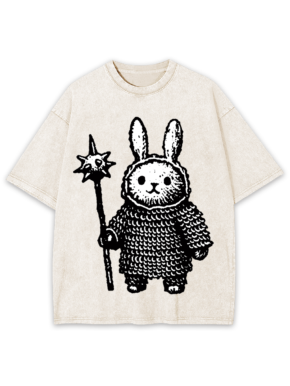 Knight Bunny Defender Washed Tshirt
