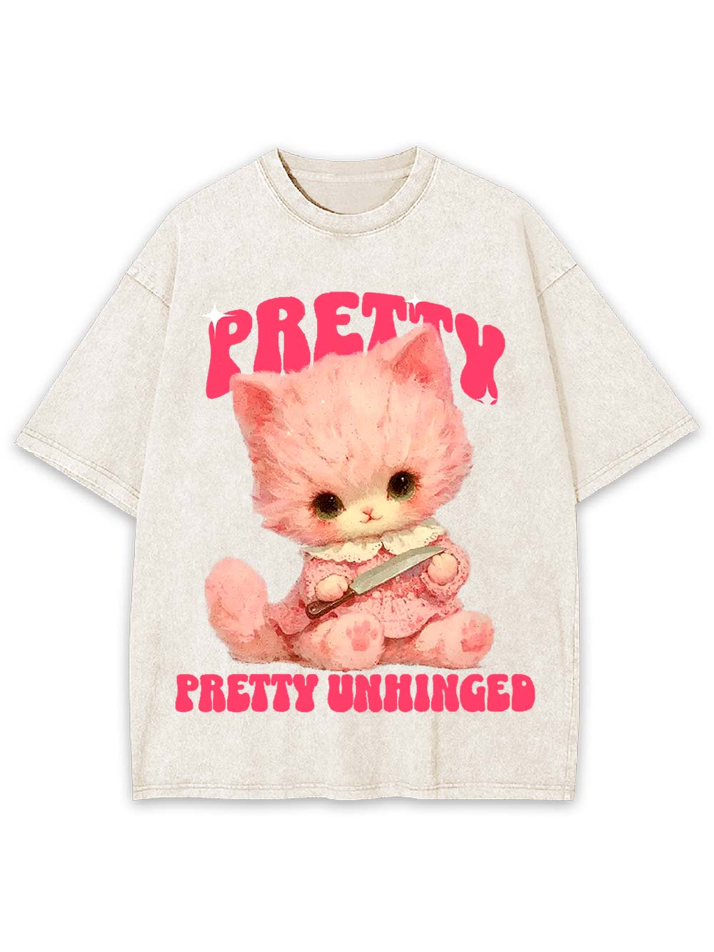 Pretty and Unhinged Washed Tshirt