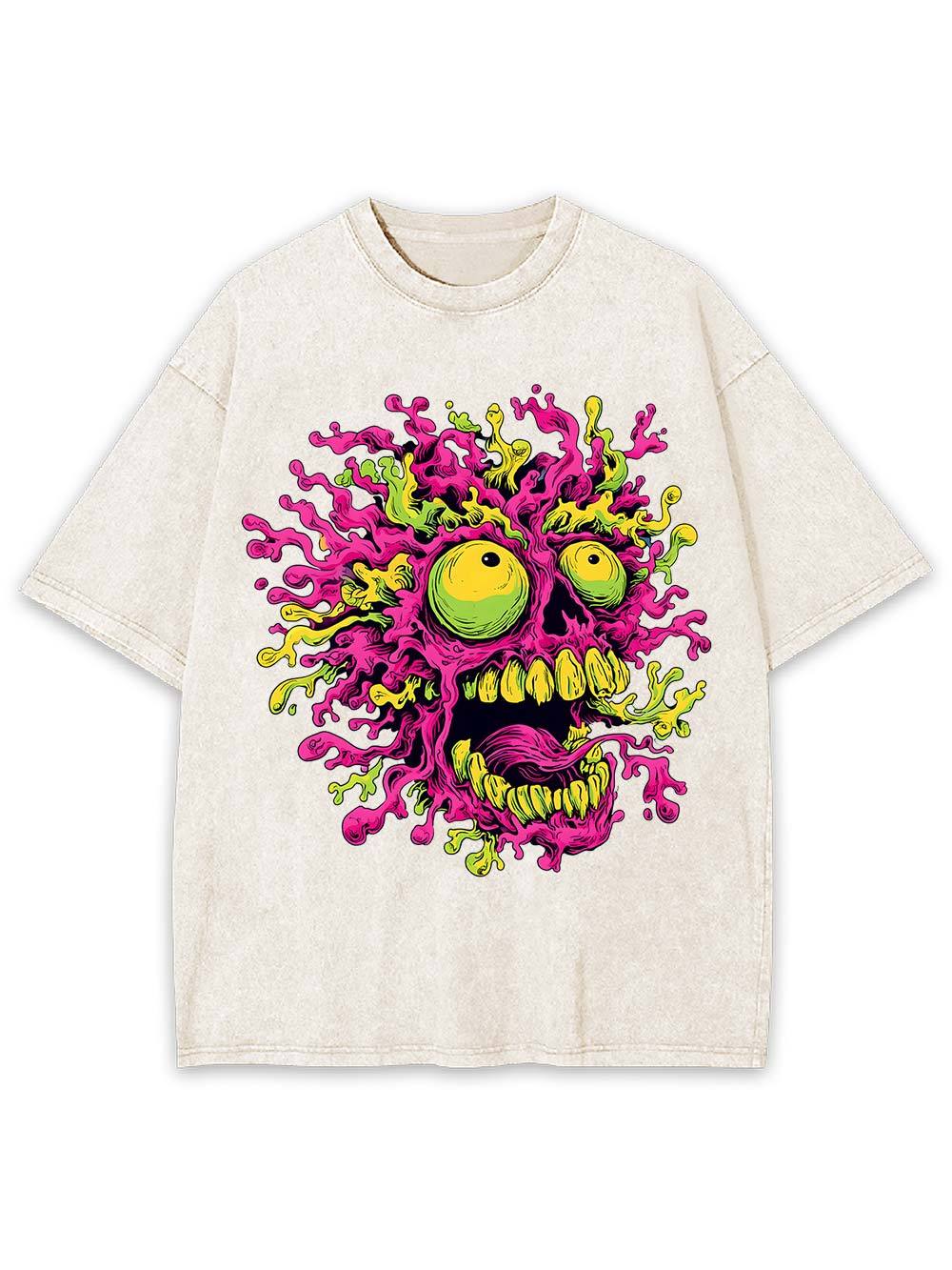 Neon Meltdow Washed Tshirt