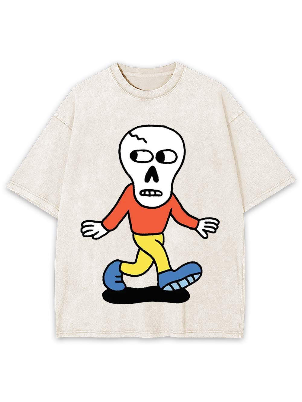 Skull on the Move Washed Tshirt