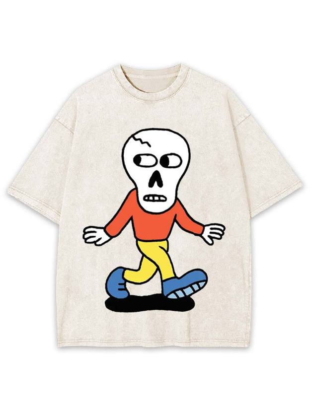 Skull on the Move Washed Tshirt