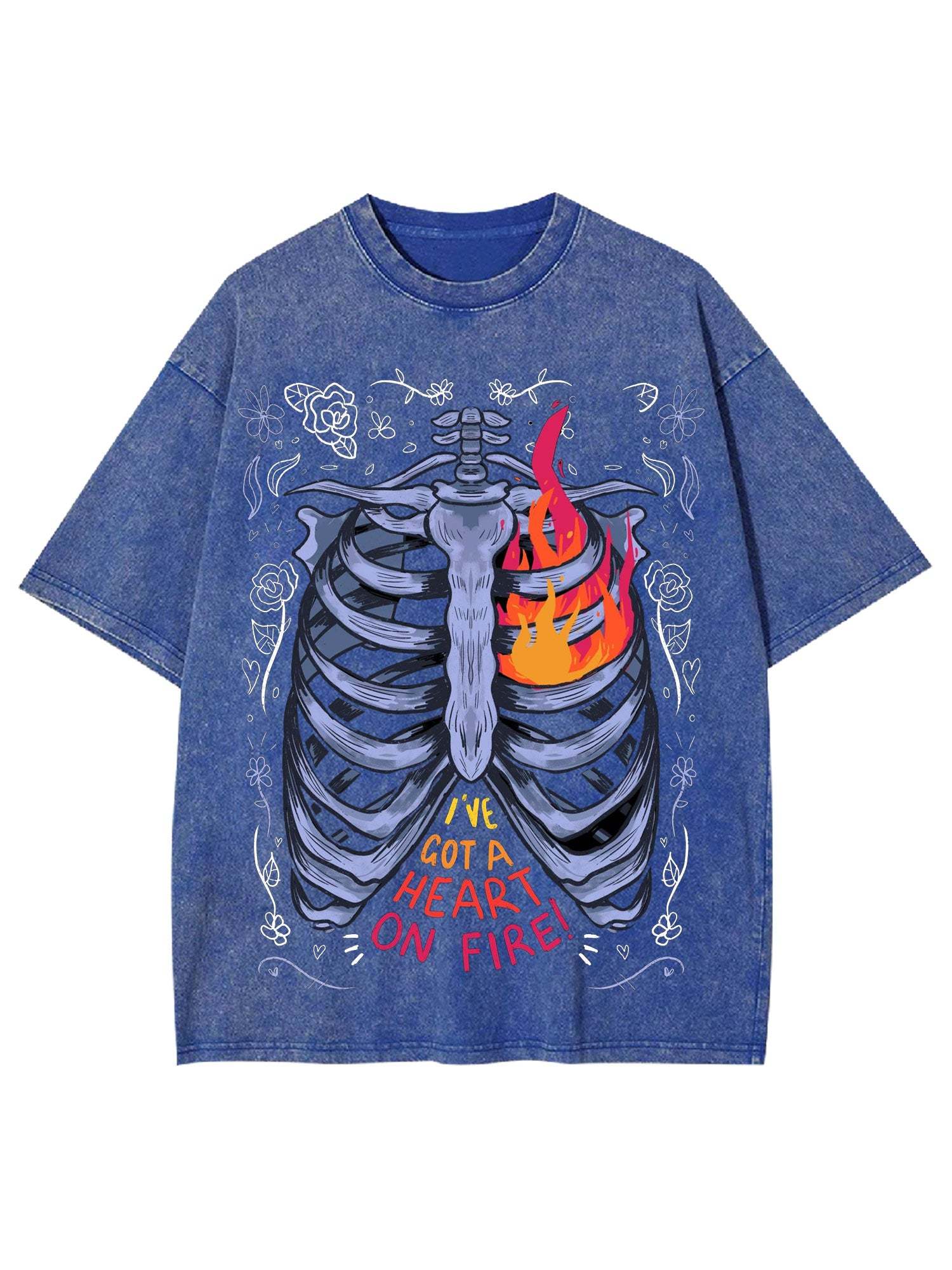 I've Got A Heart On Fire Washed Tshirt