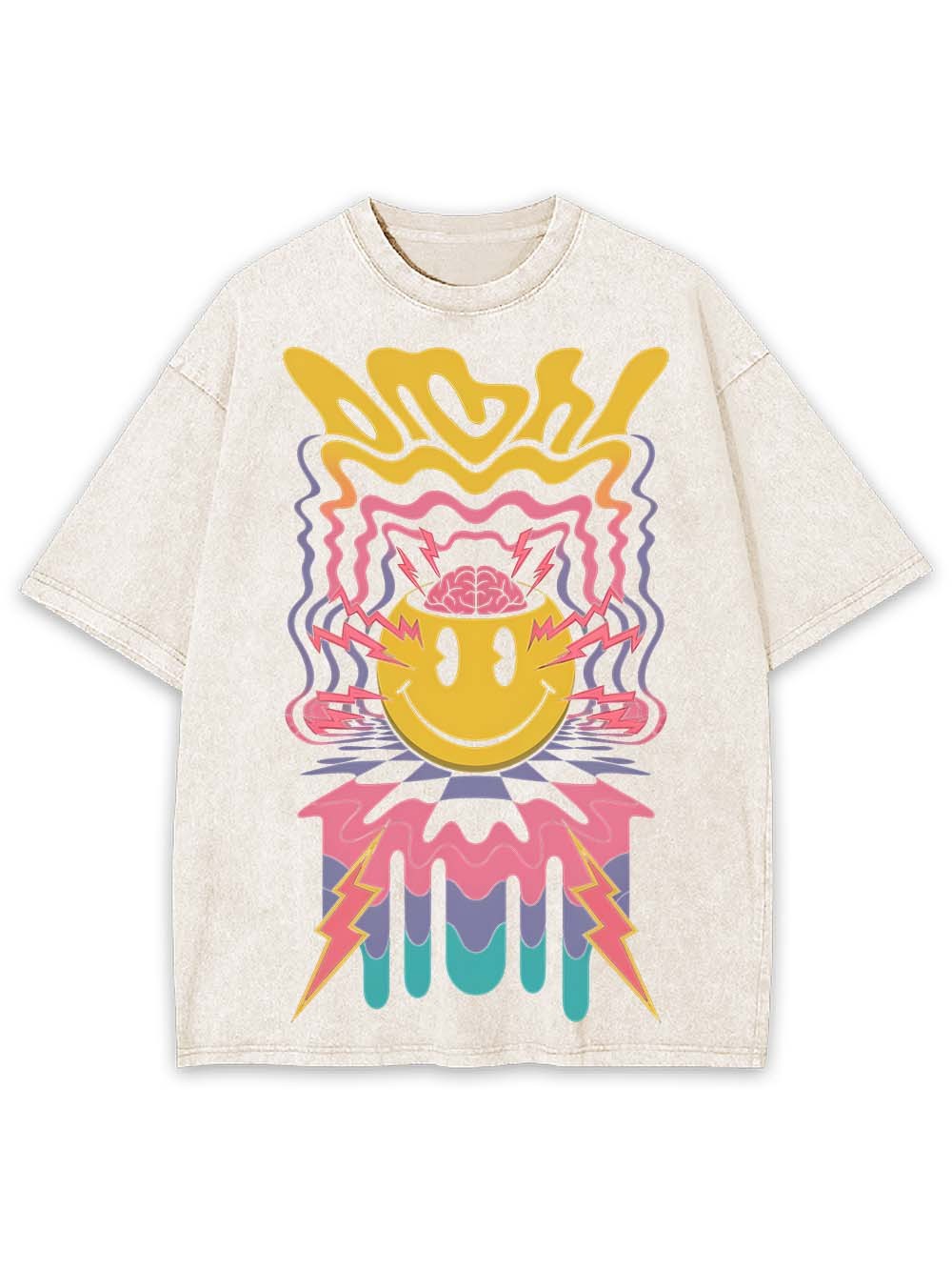 PSYCHEDELIC ENERGY WASHED TSHIRT