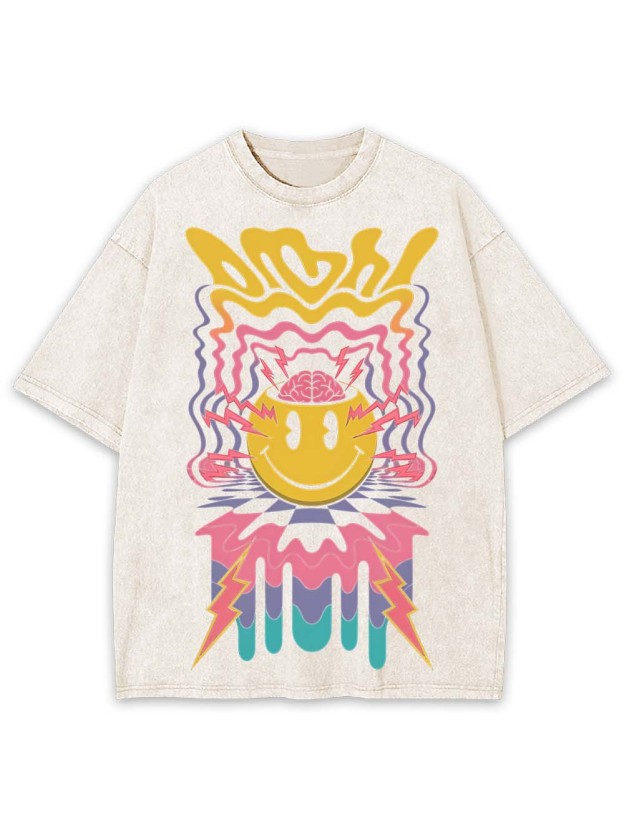 PSYCHEDELIC ENERGY WASHED TSHIRT