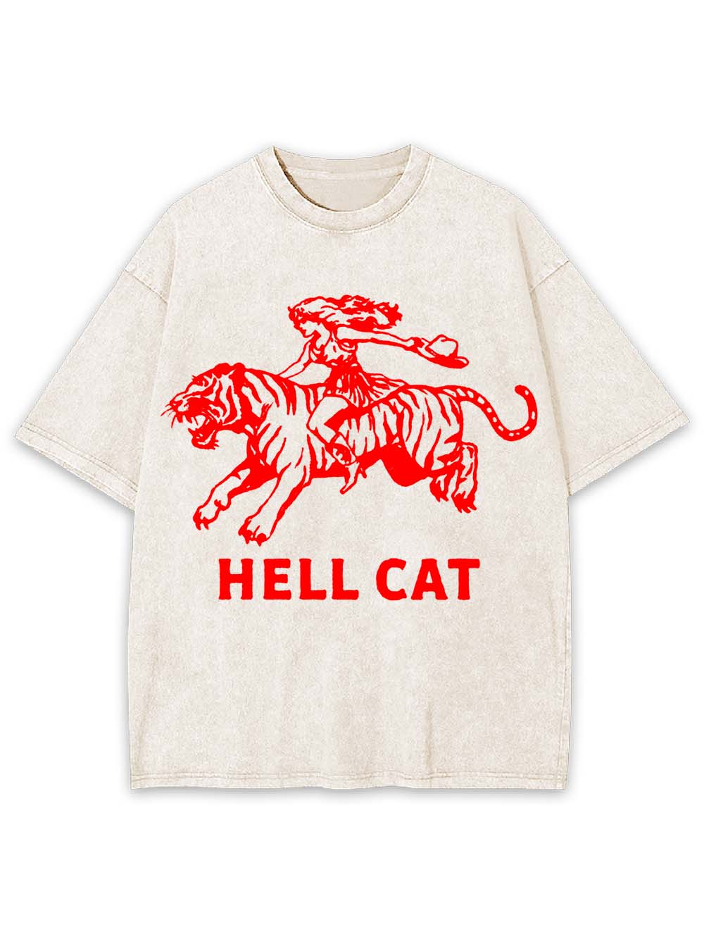 Hell Cat Washed Tshirt