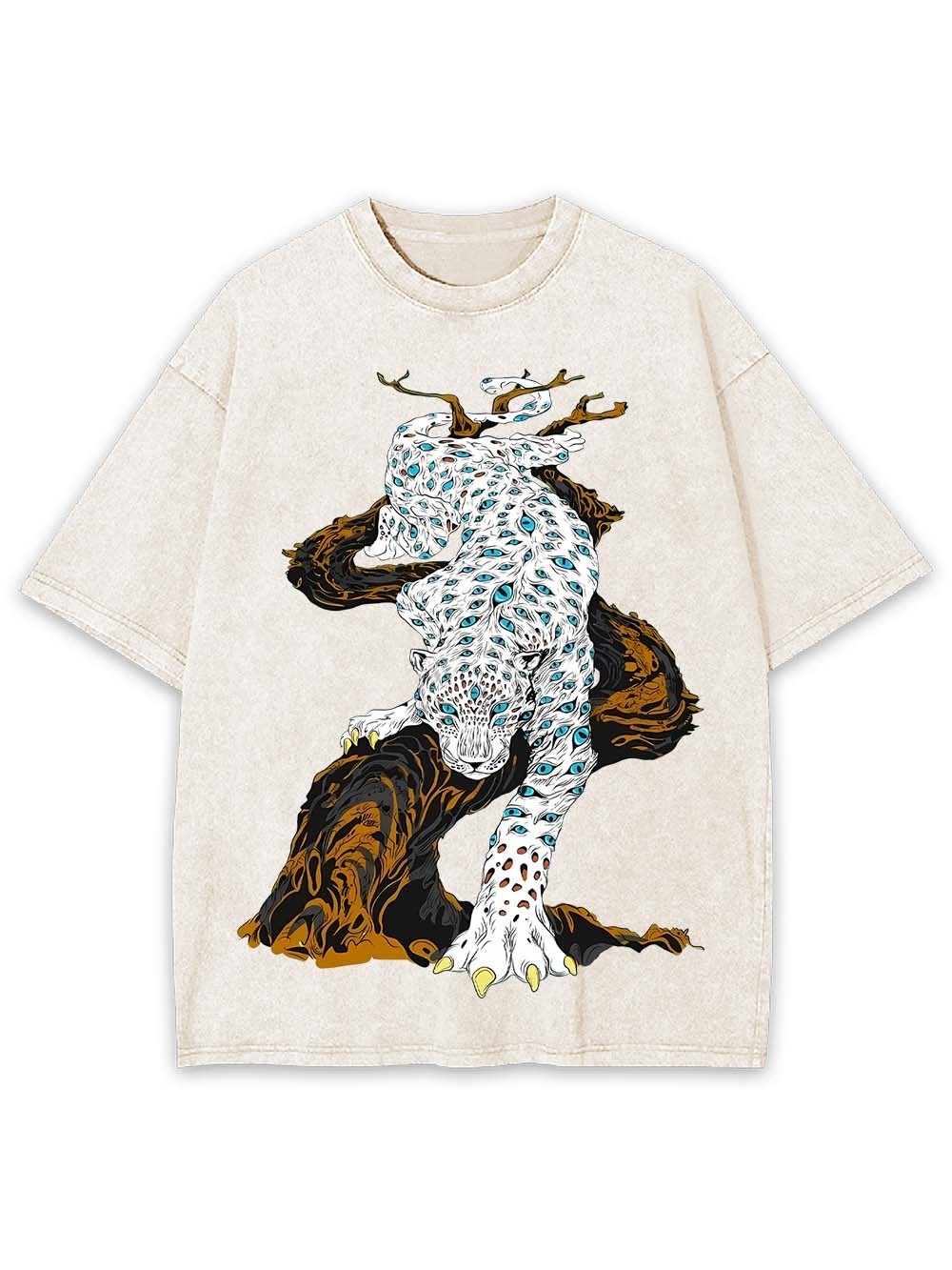 Eyes Of A Leopard Washed Tshirt
