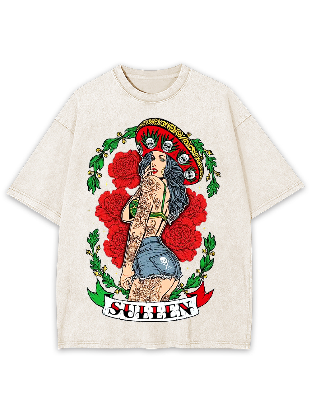 Bold Beauty in Bloom Washed Tshirt