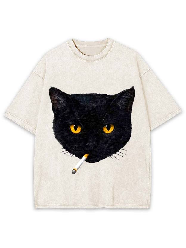 Feline Rebel Washed Tshirt