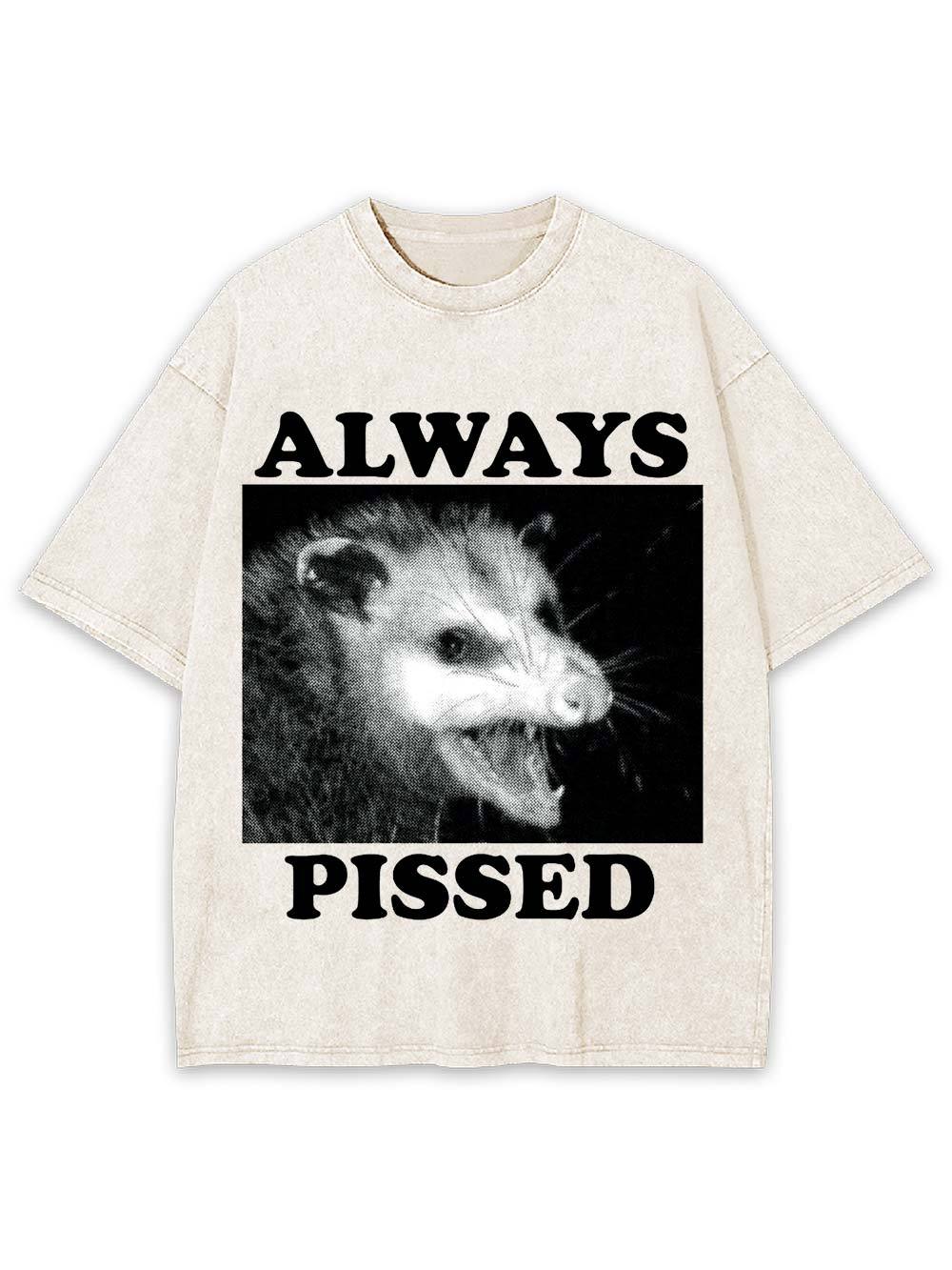 Always Pissed Washed Tshirt