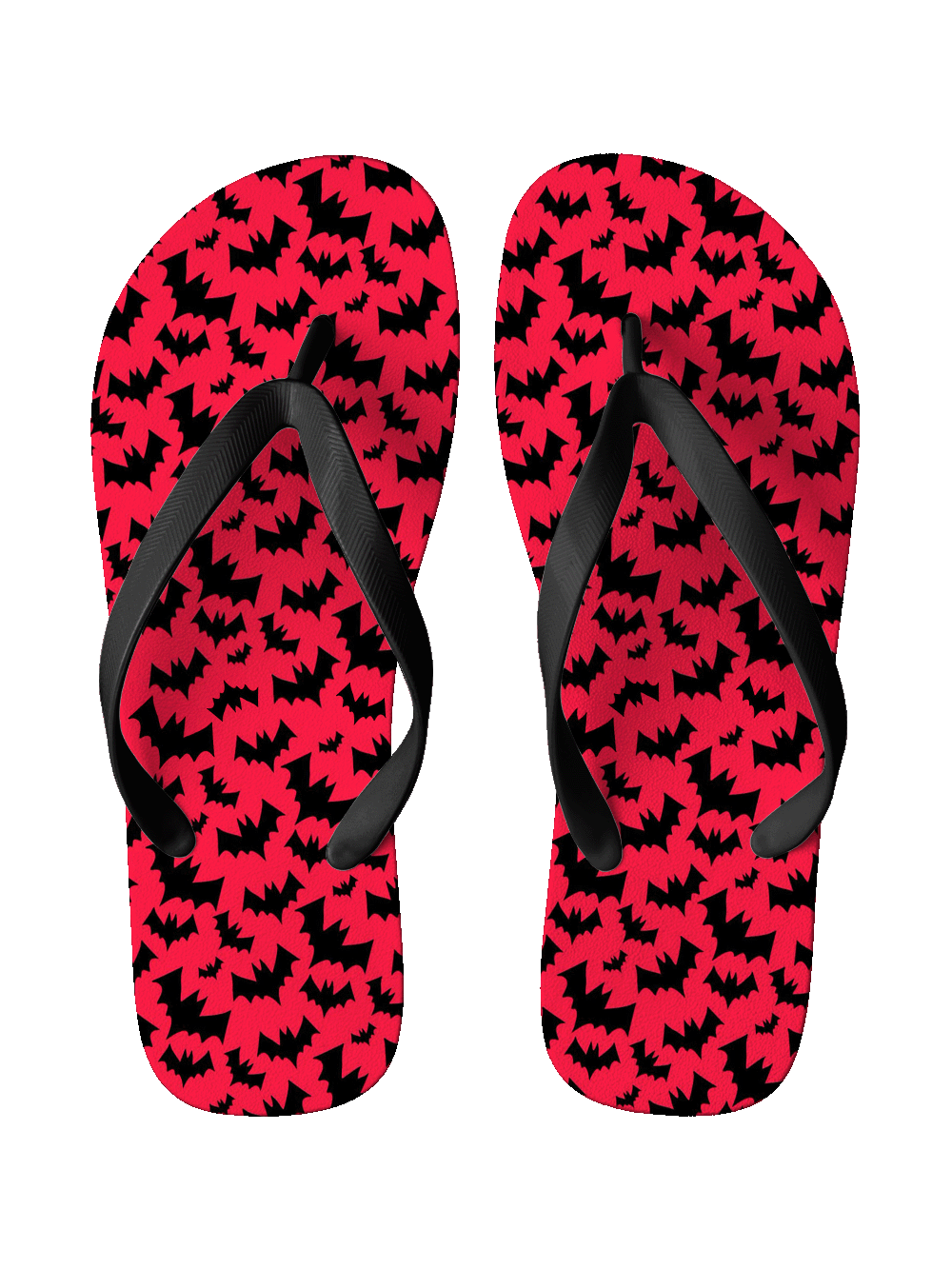 Bold Bat Silhouettes FLIP FLOPS