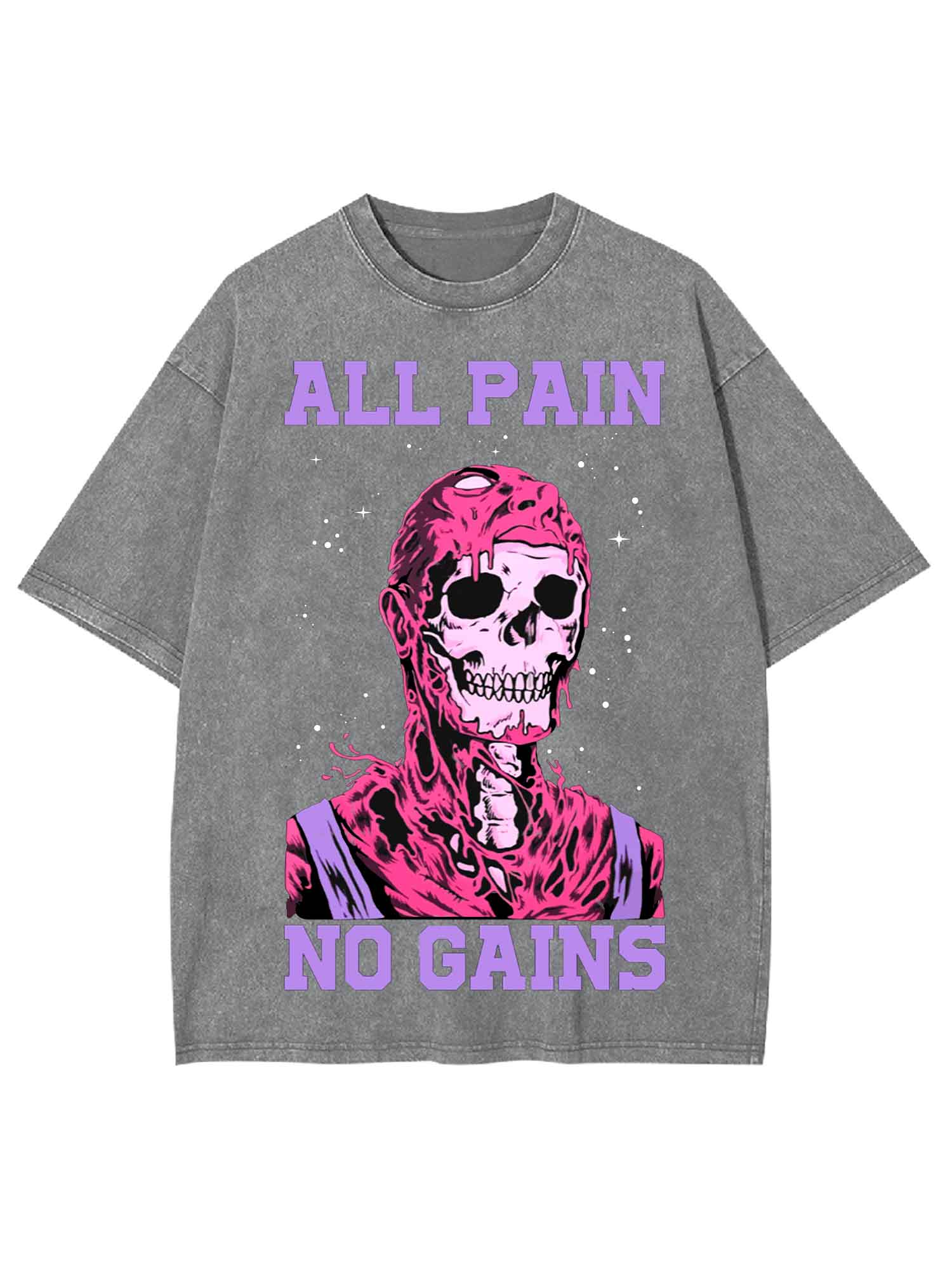 All Pain No Gains Washed Tshirt