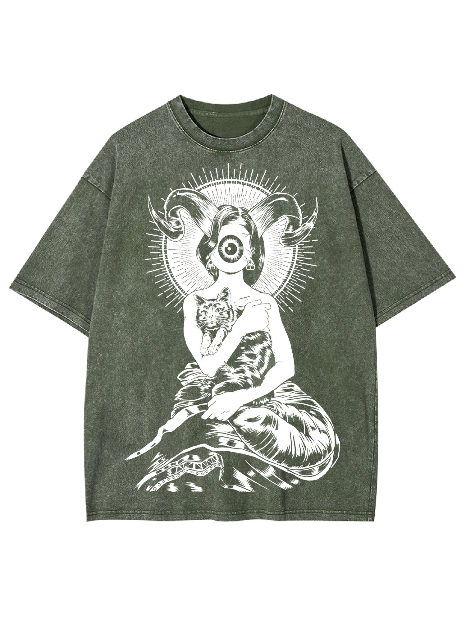 A One Eyed Woman Washed Tshirt