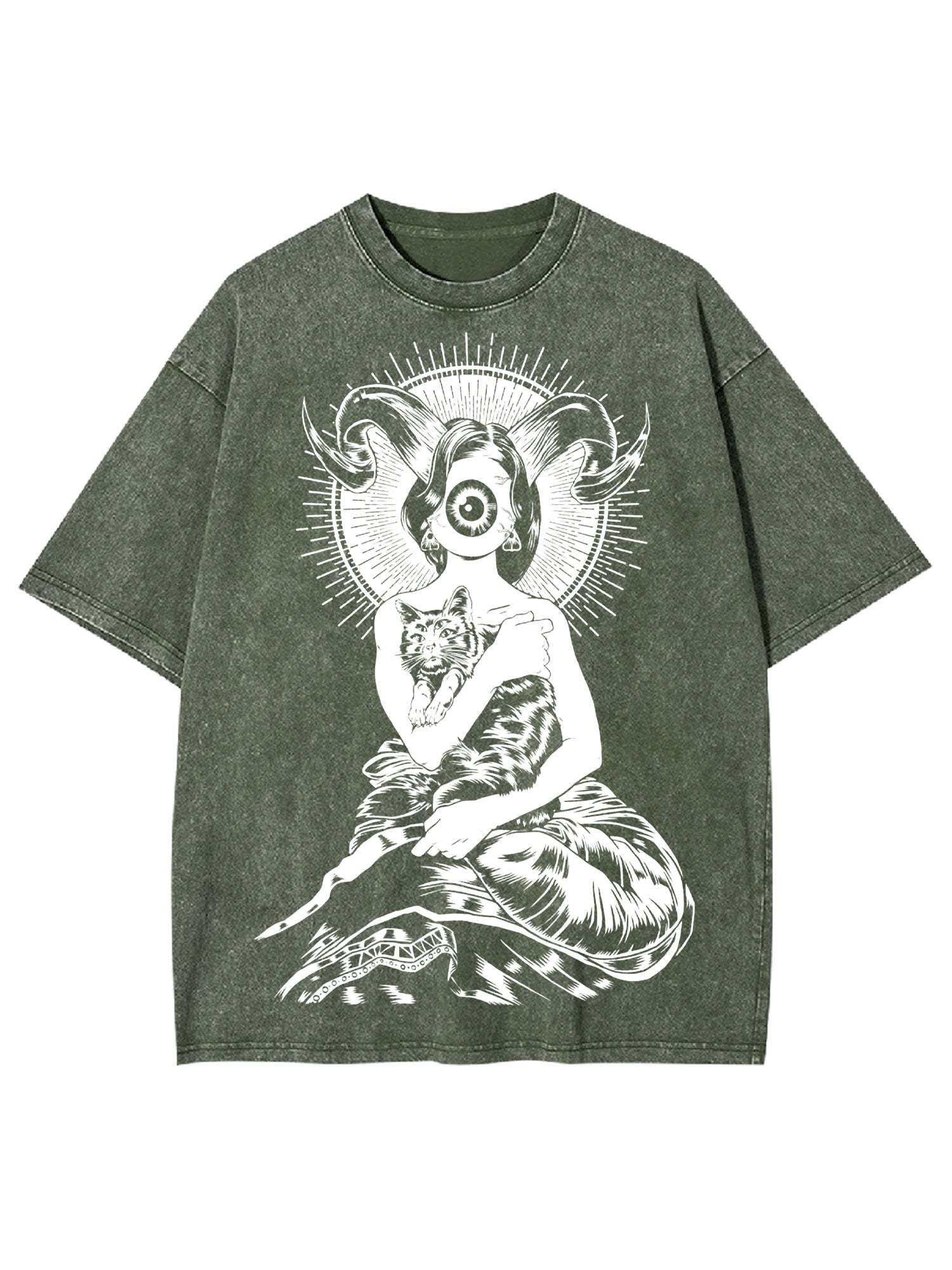 A One Eyed Woman Washed Tshirt