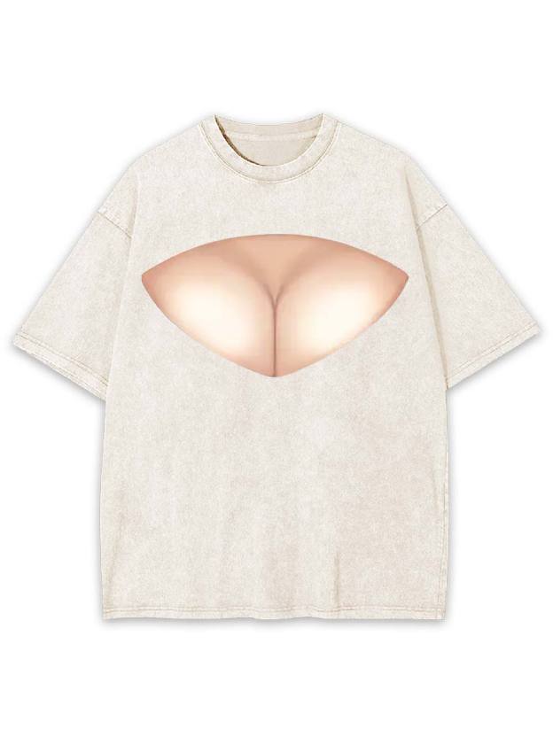 Abstract Curves Washed Tshirt