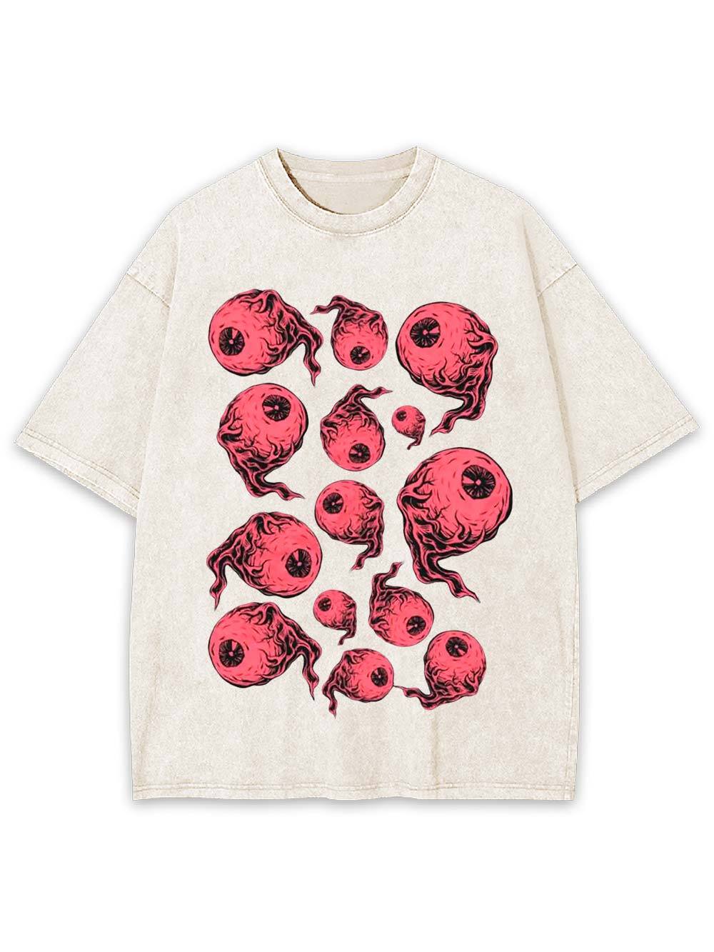 Floating Eyes Washed Tshirt
