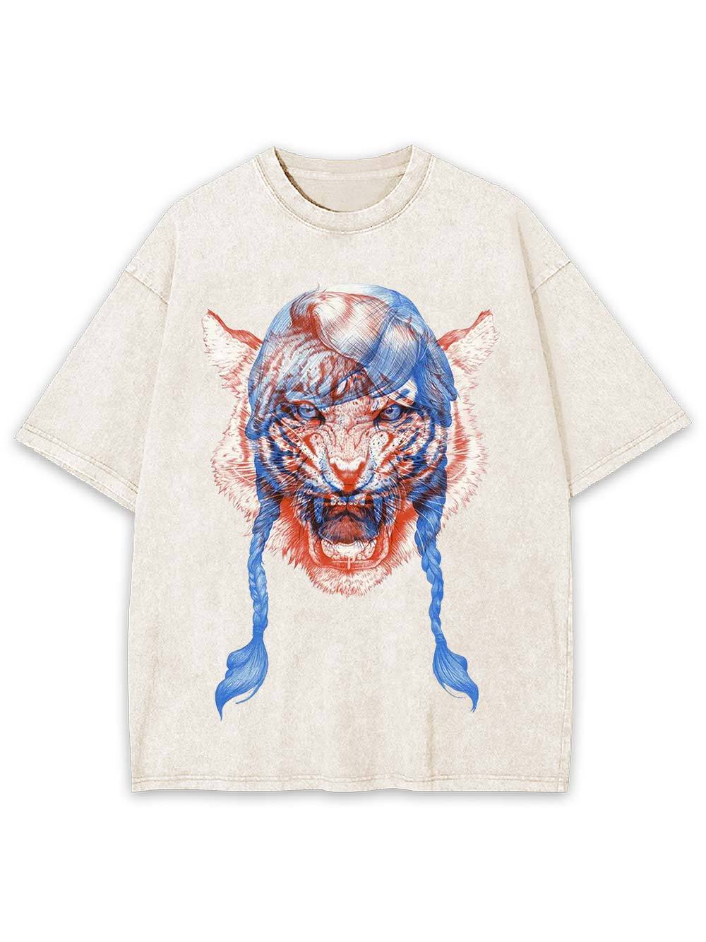 Fierce Braided Beast Washed Tshirt