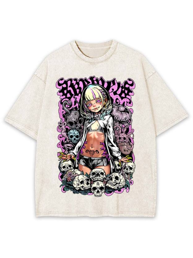 Queen of Chaos Washed Tshirt