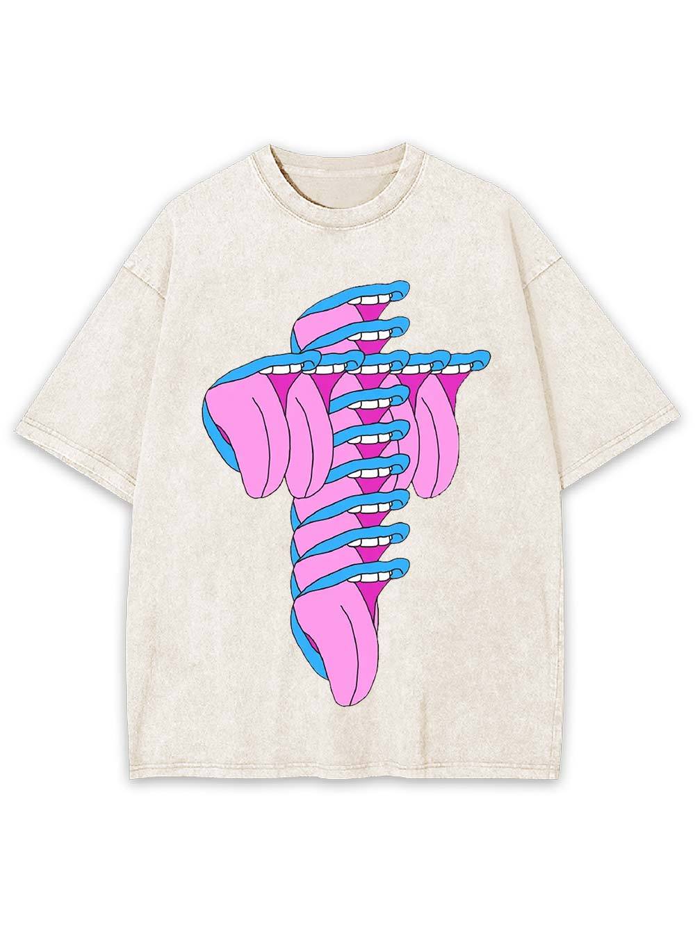 Tangled Tongues Washed Tshirt