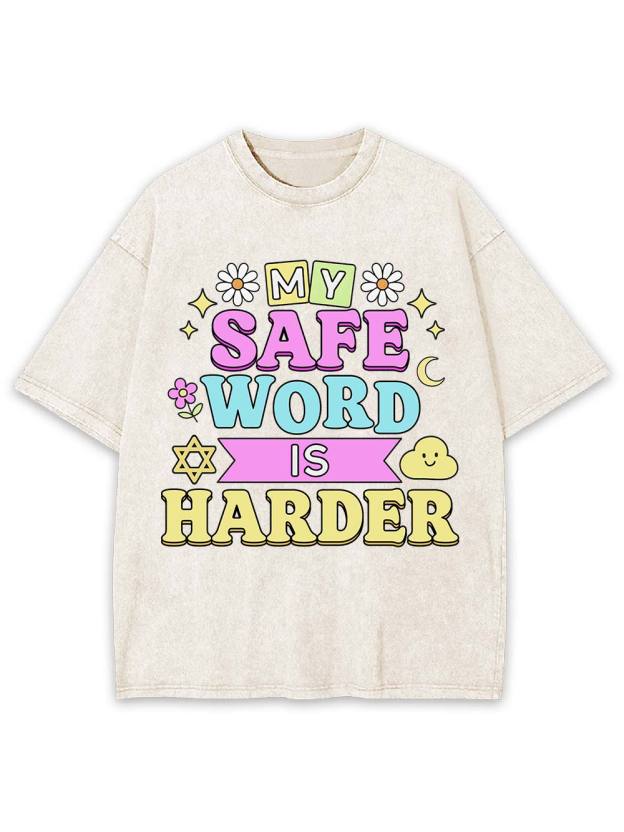 Safe Word Washed Tshirt