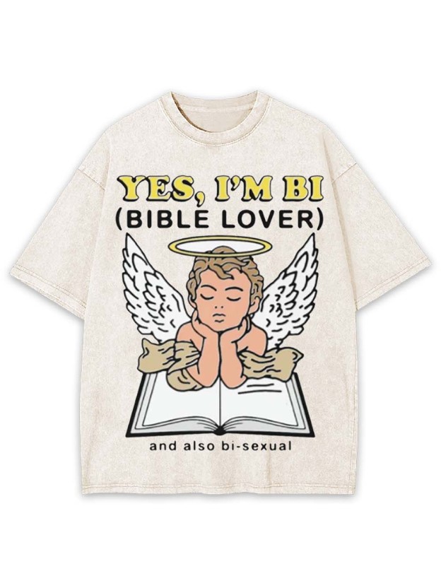 YES, I'M BI WASHED TSHIRT