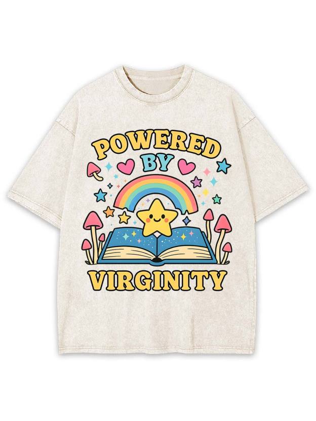 Powered By Virginity Washed Tshirt