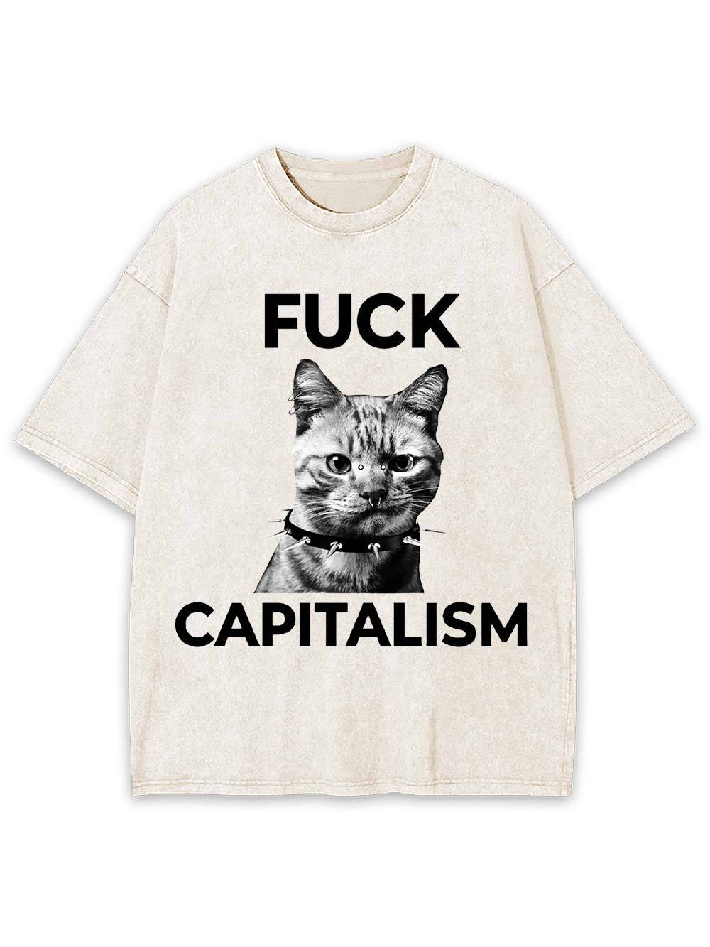 Rebel Cat Washed Tshirt