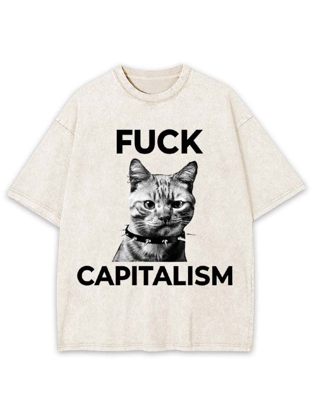 Rebel Cat Washed Tshirt