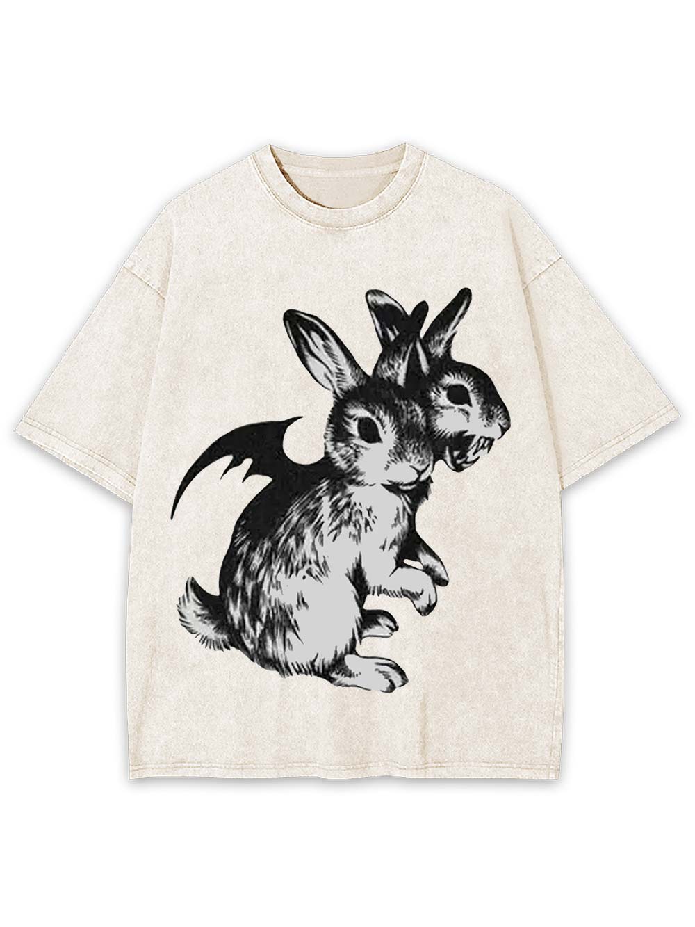 Duality of Bunnies Washed Tshirt