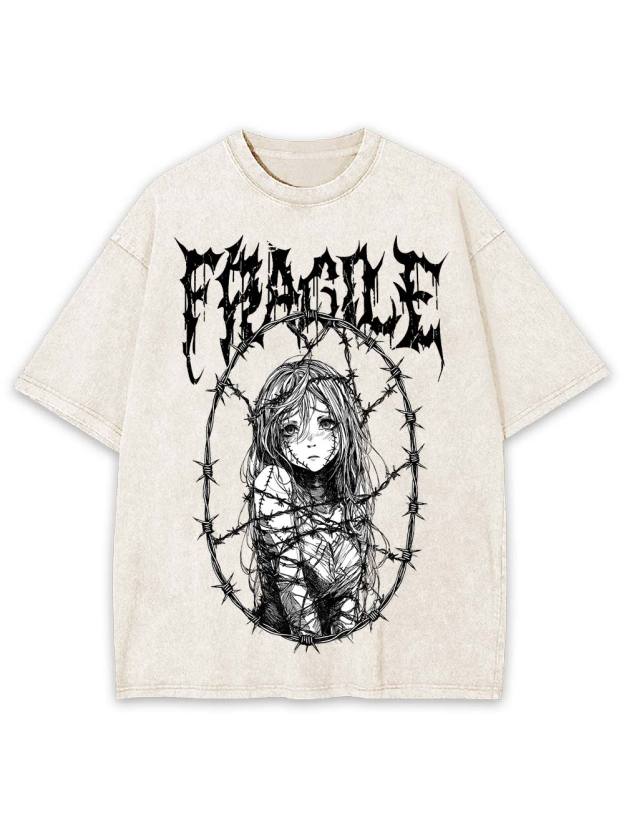 Fragile Boundaries Washed Tshirt