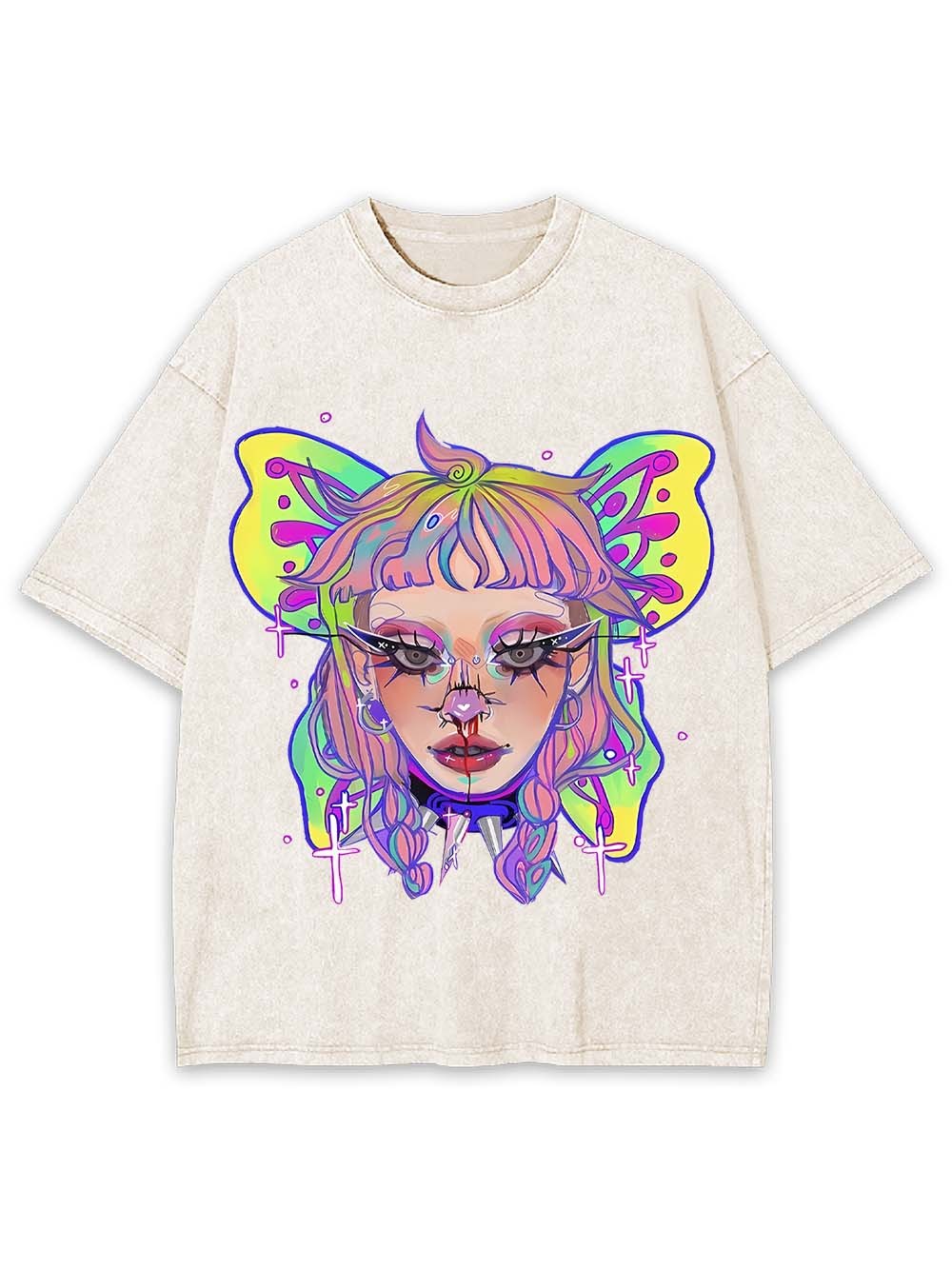 BUTTERFLY DREAMS WASHED TSHIRT