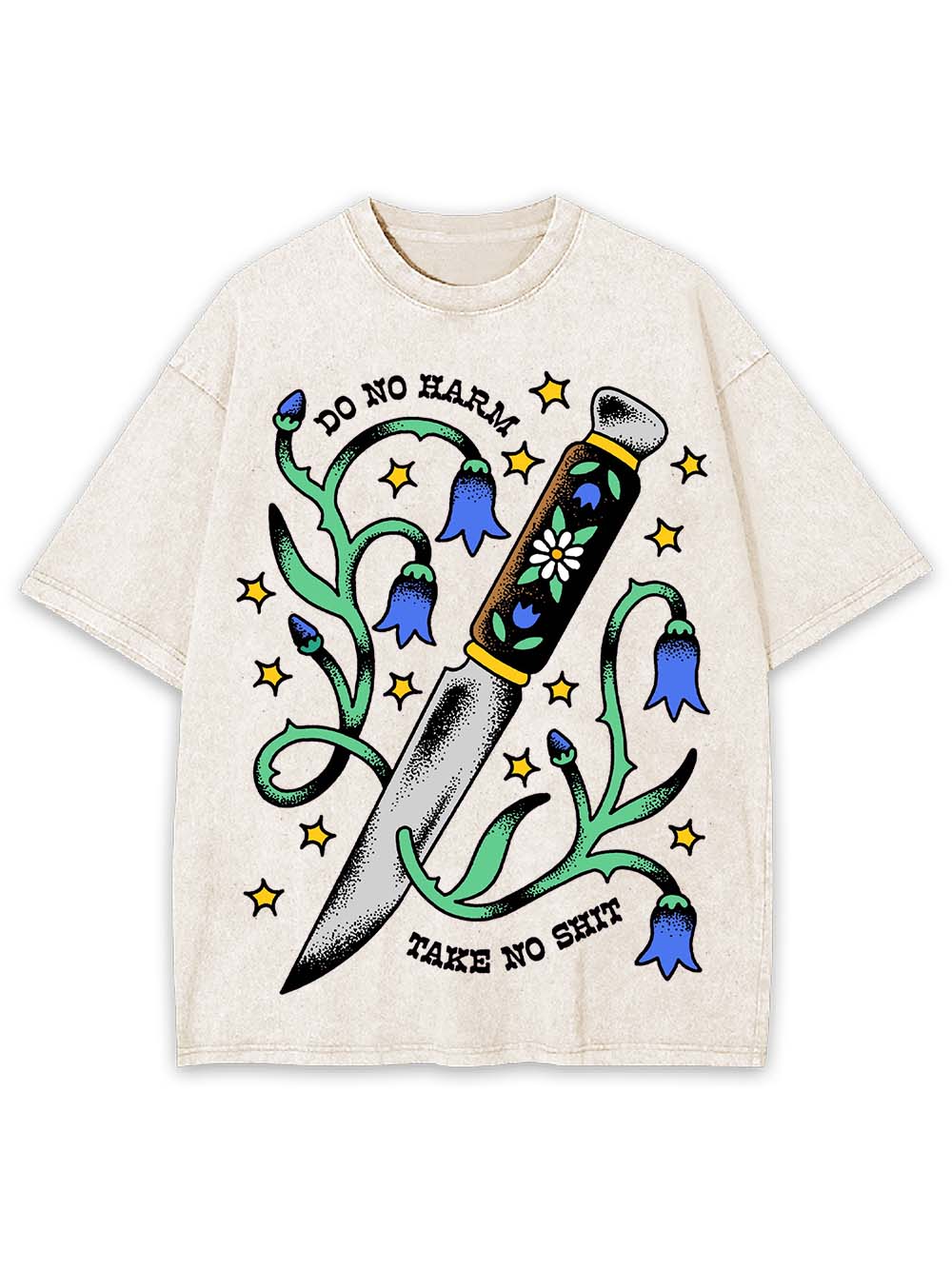 DO NO HARM TAKE NO SHIT WASHED TSHIRT