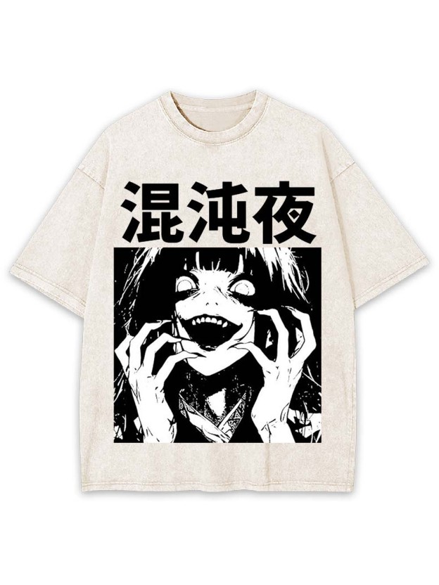 Chaotic Night Washed Tshirt