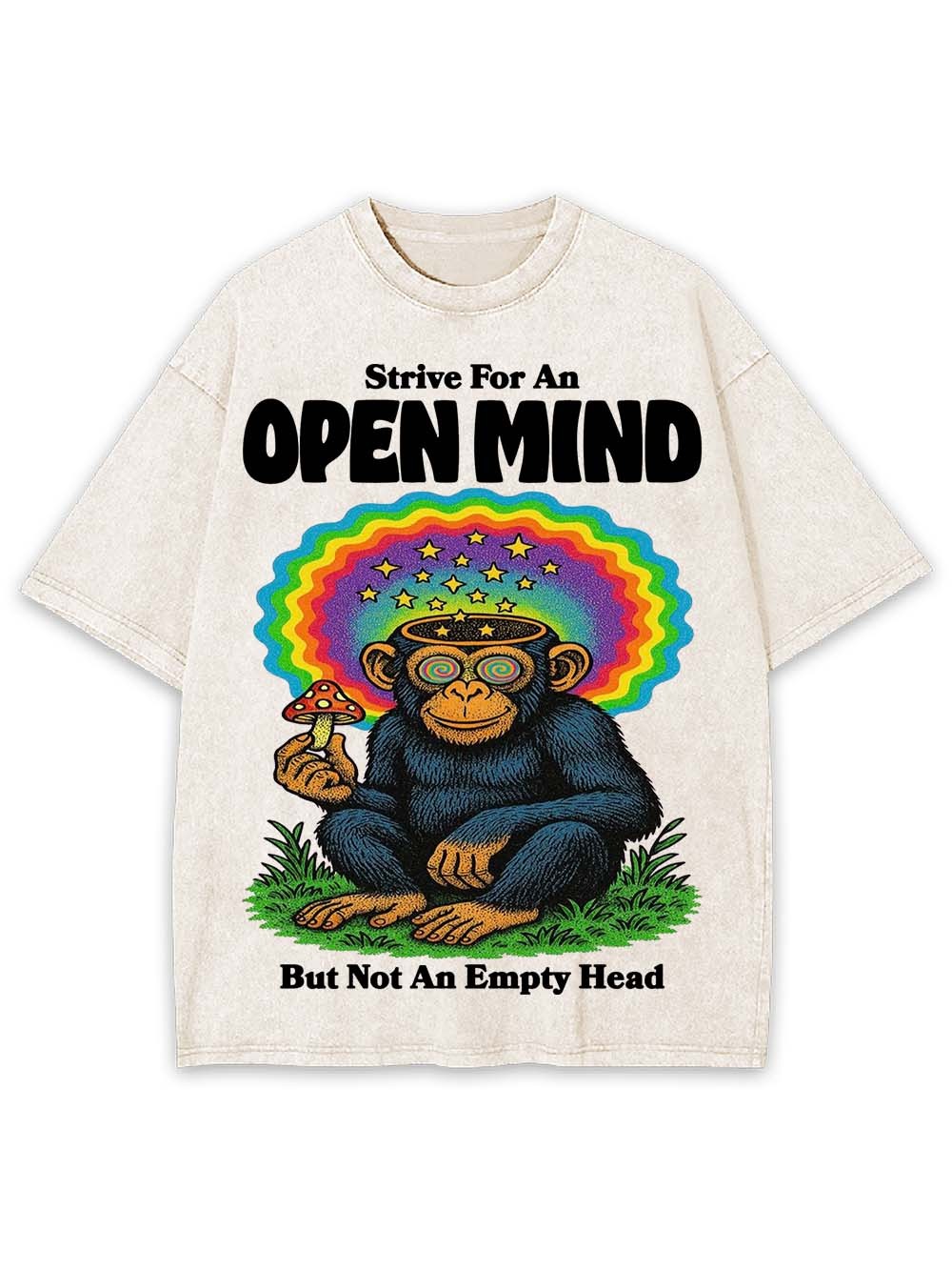 Open Mind, Full Head Washed Tshirt