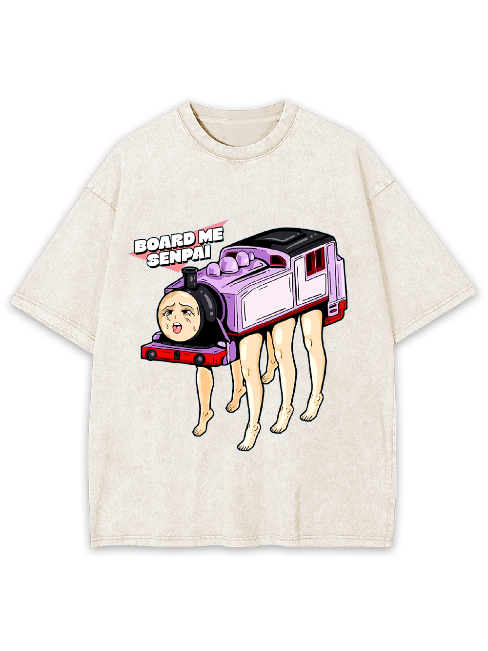BOARD ME   SENPAI   Washed Tshirt